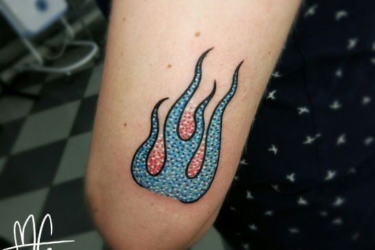 Татуировка пламя и огонь