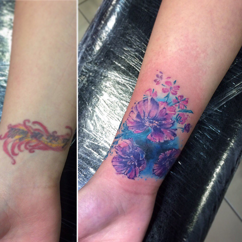 Перебитые татуировки - можно ли перебить тату, 83 фото до и после