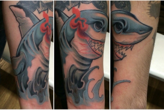 Татуировка акула