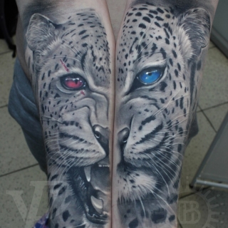 Татуировка леопард