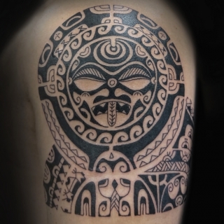 Татуировка в стиле полинезия полинезия