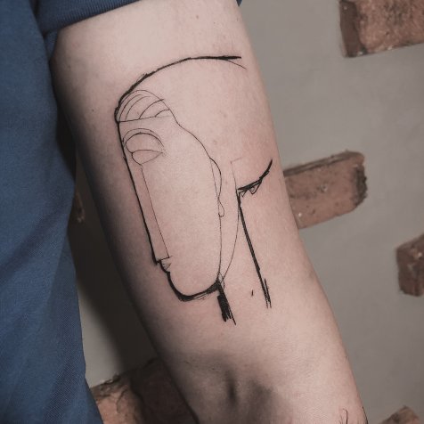 Татуировка в стиле тату минимализм минимализм