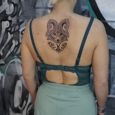 Татуировка в стиле полинезия тату лиса в полинезии