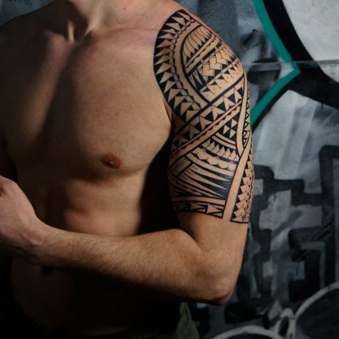 Татуировка в стиле полинезия тату полинезия