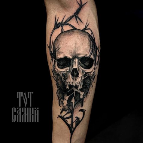 Татуировка в стиле тату реализм 