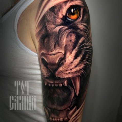 Татуировка в стиле тату реализм 